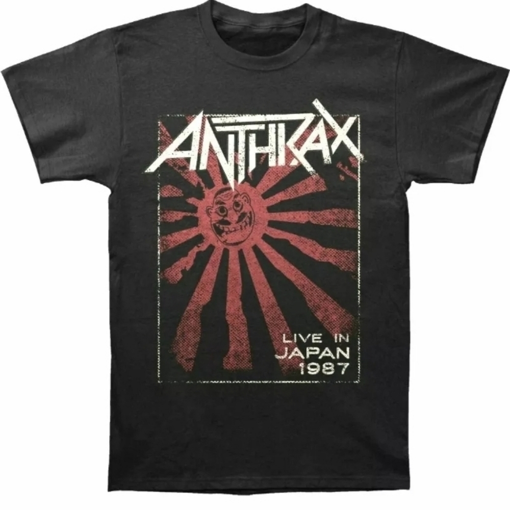 ANTHRAX T-Shirt Live in Japan  1987ADULT SIZE 2XL black - rock tee heavy metal